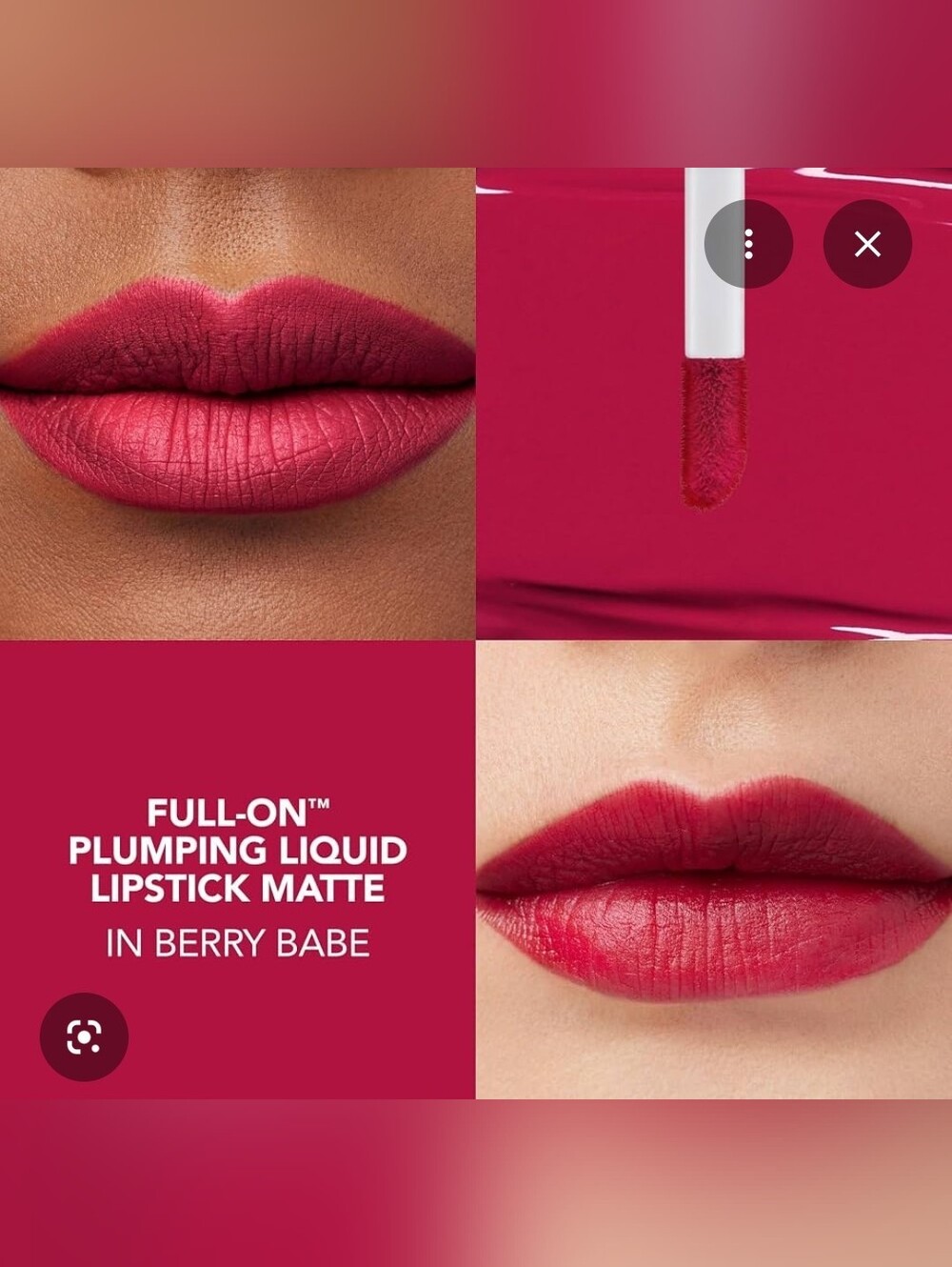 Buxom Full-On Plumping Liquid Lipstick - Berry Babe Raspberry Pink